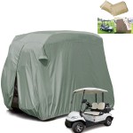 2 Passengers Outdoor Golf Cart Cover with Logo