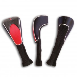 Logo Branded Long Neck PU Leather Golf Driver Head Covers  Logo Branded Long Neck PU Leather Golf Driver Head Covers