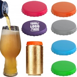Silicone Can Cover Beverage Lid with Logo