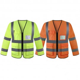 Customized High Visibility Breathable Workwear Safety Jacket