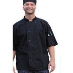 Delray Short Sleeve Chef Coat (2XL-3XL) with Logo