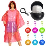 Portable Raincoats Keychains with Ball with Logo