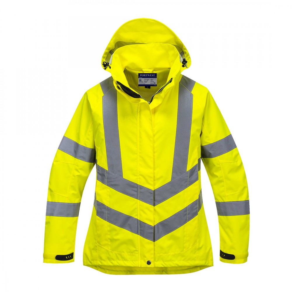 Women's Hi-Vis Breathable Jacket with Logo