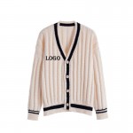 Knit Casual Cardigan Sweater for women with Logo