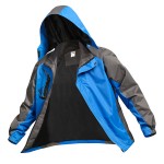Men's Hooded Waterproof Jacket Lightweight Rain Jacket Running Jacket Sportswear with Logo