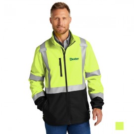 CornerStone ANSI 107 Class 3 Soft Shell Jacket with Logo  CornerStone ANSI 107 Class 3 Soft Shell Jacket with Logo