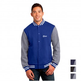 Sport-Tek Fleece Letterman Jacket with Logo