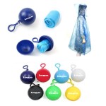 Portable Rain Poncho Ball with Logo