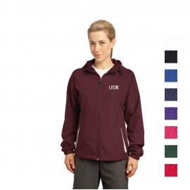 Customized Sport-Tek Ladies Colorblock Hooded Raglan Jacket  Customized Sport-Tek Ladies Colorblock Hooded Raglan Jacket