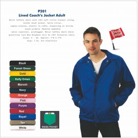 Logo Branded Adult Paradise Point Lined Coach