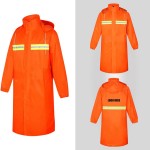 Reflective Safety Raincoat Jacket with Logo