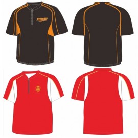 Custom Premium Short Sleeve Quarter Zip Polyester Windbreaker - Men, Kids