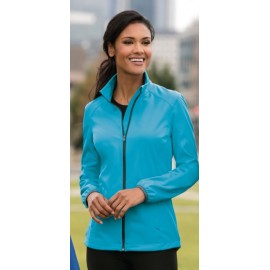 Custom Imprinted Port Authority Ladies' Active Full Zip Soft Shell Jacket
