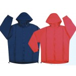 Nylon Jacket w/ Nylon Lining and Concealed Hood with Logo