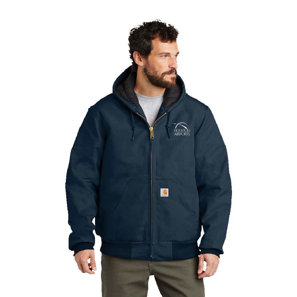 Carhartt  Quilted-Flannel-Lined Duck Active Jac with Logo