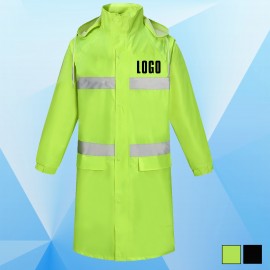 Personalized Hooded Front Zipper Jacket/Raincoat