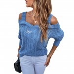 Promotional Sexy Cold Shoulder Sweater