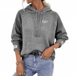 Hooded Pullover Sweater for Women with Logo