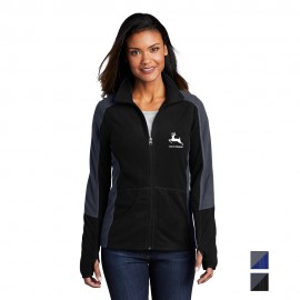 Port Authority Ladies Colorblock Microfleece Jacket with Logo