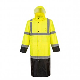 Hi-Vis Contrast Rain Coat 48 with Logo