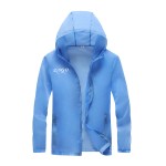 Unisex Adult Hooded Outdoor Windproof Coat w/ Zipper Closure with Logo