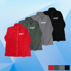 Adult Unisex Fleece Full-Zip Jacket with Logo  Adult Unisex Fleece Full-Zip Jacket with Logo