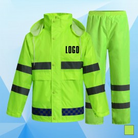 Raincoat/Jacket w/ Attached Hood with Logo