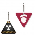 Large Triangle Bag & Luggage Tag (Zipper Pull) - Full Color with Logo