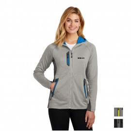 Logo Branded Eddie Bauer Ladies Sport Hooded Full-Zip Fleece Jacket