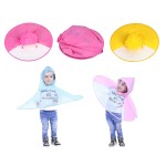 Fold-able Children Raincoat/Umbrella Hat with Logo