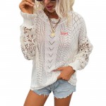 Personalized Lace Crochet Pullover Jumper Tops
