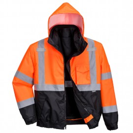 Personalized Hi-Vis Premium 3-in-1 Bomber Jacket