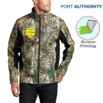 Port Authority Camouflage Colorblock Soft Shell Jackets with Logo