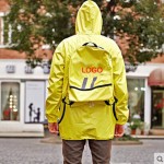 Travel Light And Easy Storage Backpack All-in-one Raincoat S Size with Logo