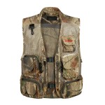 Men's Fishing Outdoor Utility Hunting Climbing Tactical Camo Mesh Removable Vest with Logo