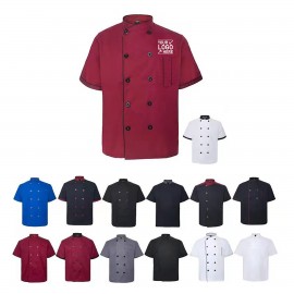Custom Short Sleeve Chef Coat Jacket