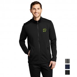 Port Authority Grid Fleece Jacket with Logo