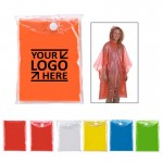Logo Printed Adult Disposable Rain Promotional Poncho