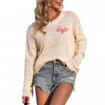 Customized Hollow Knit Pullover Sweaters