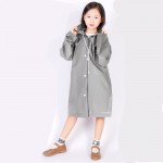 Customized Children PEVA Reusable Rain Poncho Raincoat