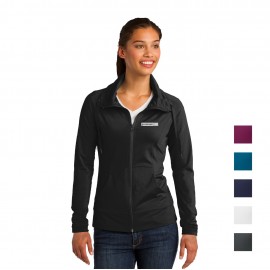 Logo Branded Sport-Tek Ladies Sport-Wick Stretch Full-Zip Jacket