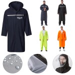 Personalized Long Hooded Safety Waterproof Rain Jacket
