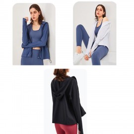 Logo Branded Yoga Full Zip Jacket