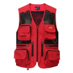 Men's Casual Outdoor Fishing Safari Travel Photo Cargo Vest with Pockets with Logo