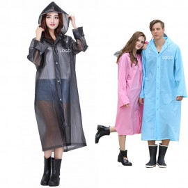 Transparent EVA Rain Jacket with Logo