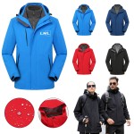 Customized Outdoor 3 in 1 Waterproof Ski Fleece Jacket