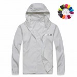 Unisex Adult Hooded Outdoor Sports Coats w/ Zipper Closure with Logo