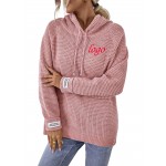 Personalized Hooded Drawstring Pullover Sweater
