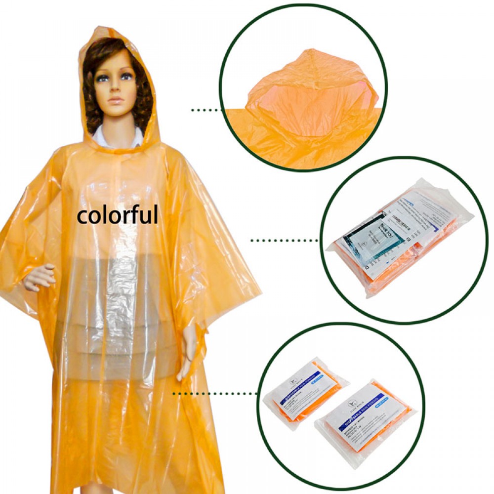 Promotional Disposable Poncho Raincoat