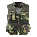 Men Summer Outdoor Work Safari Fishing Travel Photo Vest with Pockets with Logo